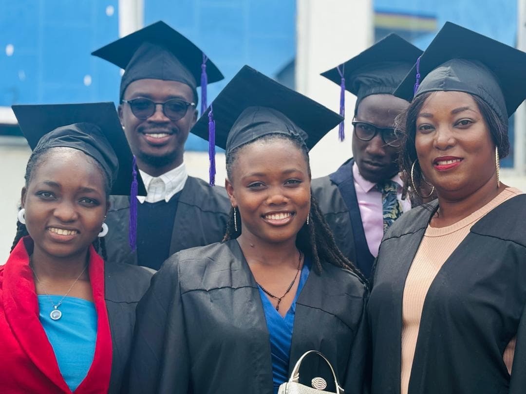 Graduates celebrating together